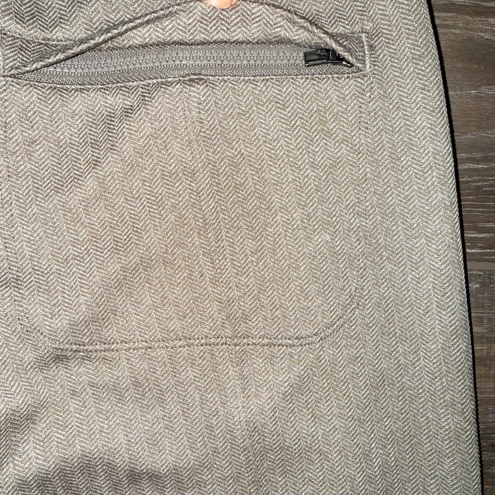 GUC Athleta Delancy Herringbone Tight Legging Taupe Tan Size Small - Picture 7 of 8